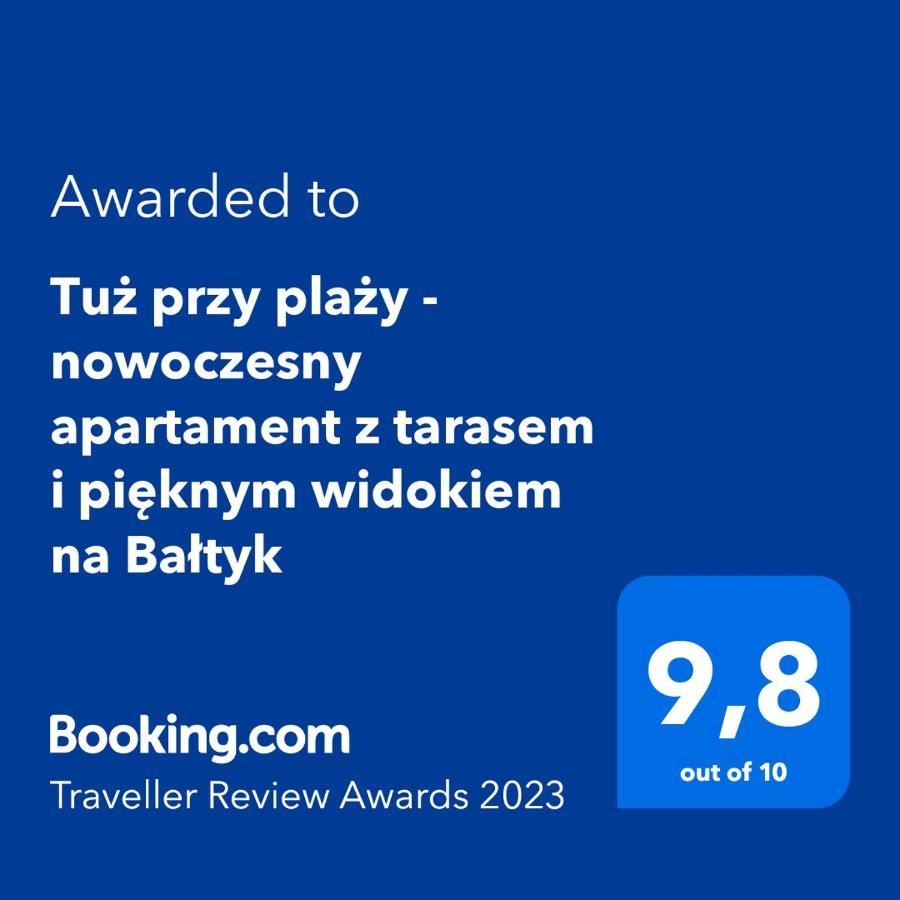 Tuz Przy Plazy - Nowoczesny Apartament Z Tarasem I Pieknym Widokiem Na Baltyk Mielno  Eksteriør bilde